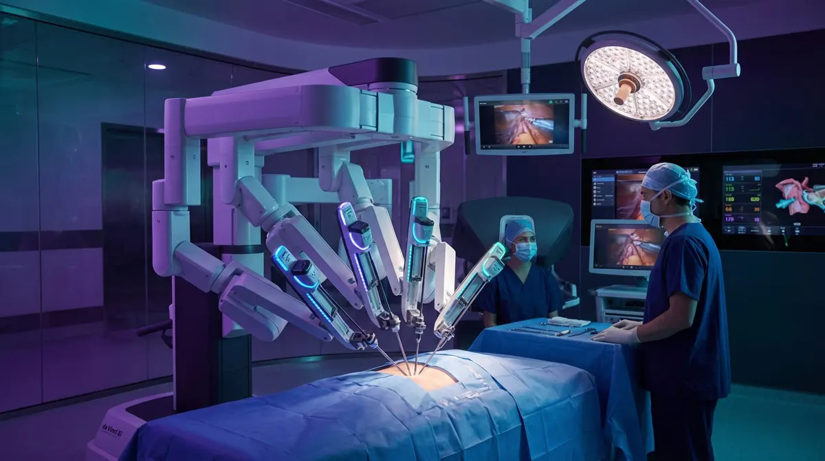 Robotic surgery operating room, representative image