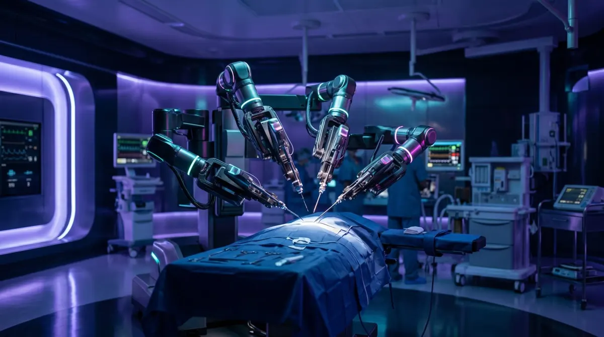 Robotic surgery operating room, representative image